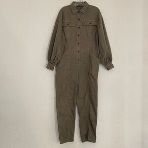 Banana Republic Long Sleeve Jumpsuit Military Style